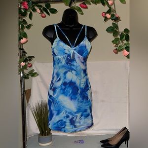 NEW Blue Ty-dye Dress
